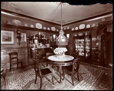 A Dining Room in the Mrs. Leslie Carter Residence in New York by Byron Company